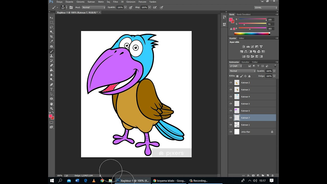 Photshop Fırça Aracı (Brush Tool) Kullanmak