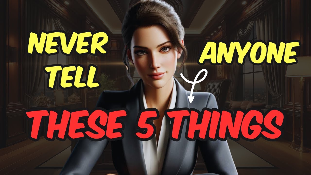 5 Things You SHOULD NOT TELL ANYONE | Modern Stoic Life #mentalhealth #selfcare