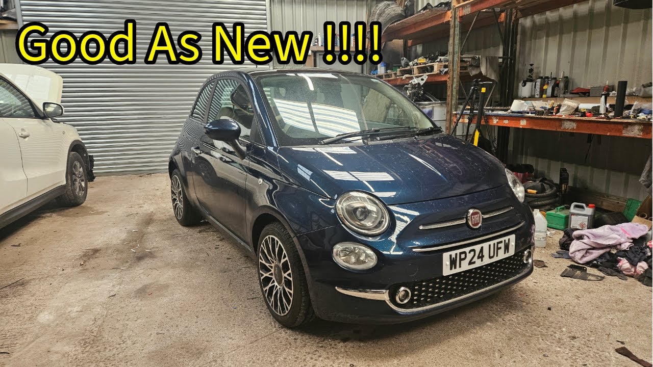 Salvage 2024 Fiat 500 Hybrid Finished... - Best Looking 500 I've Done !!!