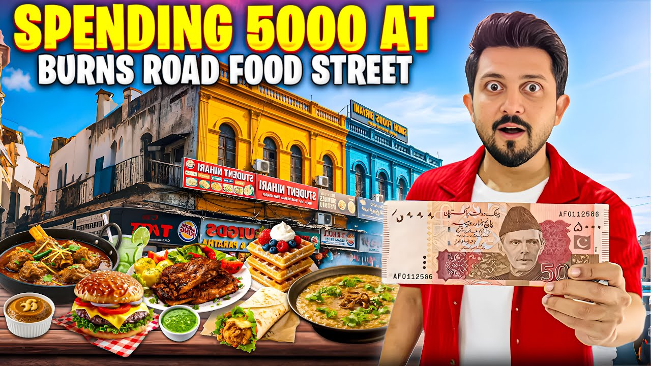 5000 Mein Burns Road Food Street ka Food Explore Kia 😍