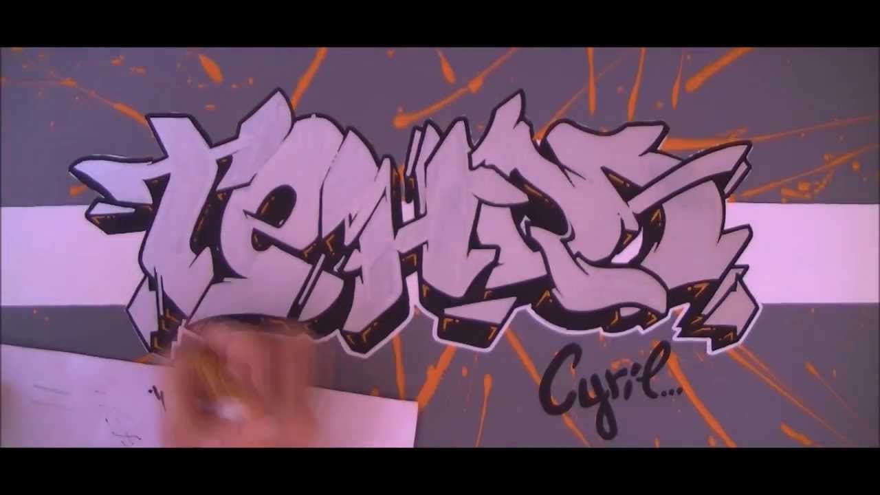 Chrome style graffiti canvas // Graff sur toile molotow one4all [HD 1080]