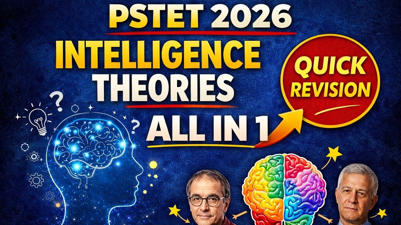 PSTET 2026 MINI MARATHON|Intelligence Theories All In One|By Shyna Goyal