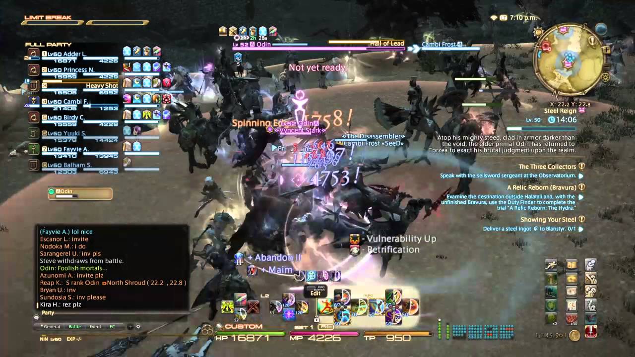 FFXIV Odin Fate - Everybody shows up