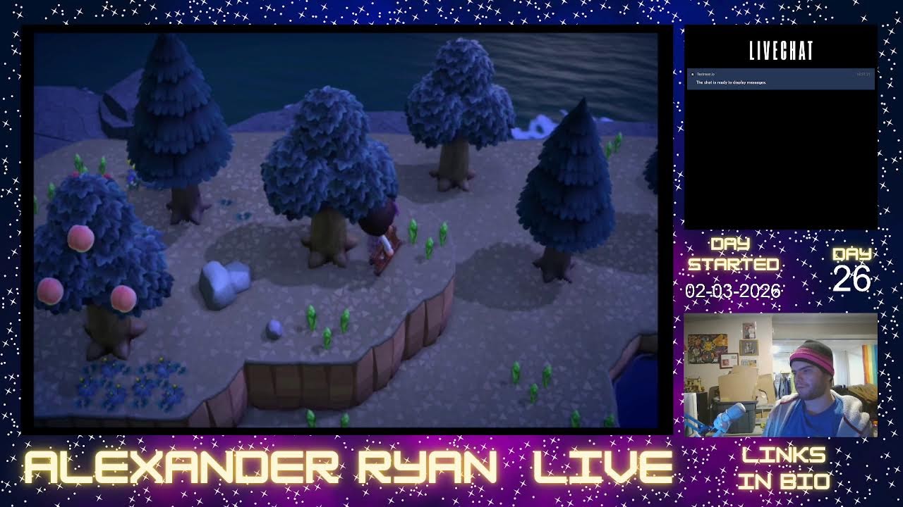 Alexander Ryan LIVE: Playing Animal Crossing everyday for a year Day 26
