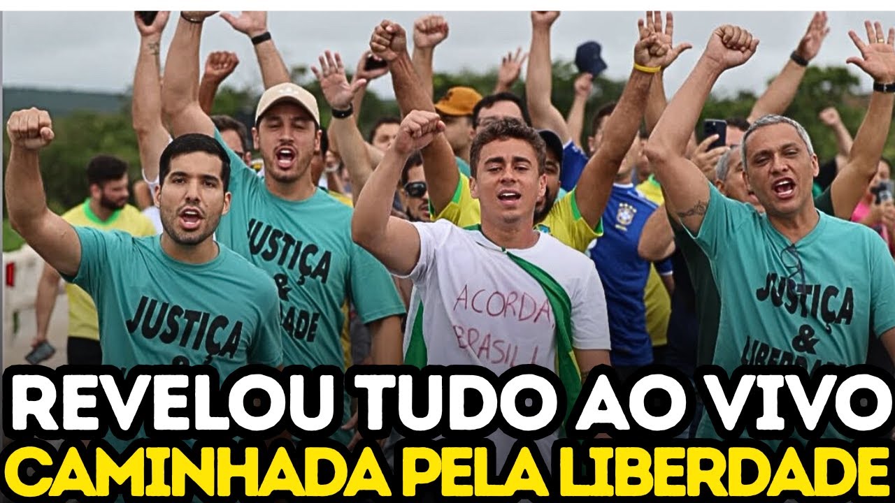 AGORA | CAMINHADA PELA LIBERDADE AO VIVO! NIKOLAS E COMPANHIA! 