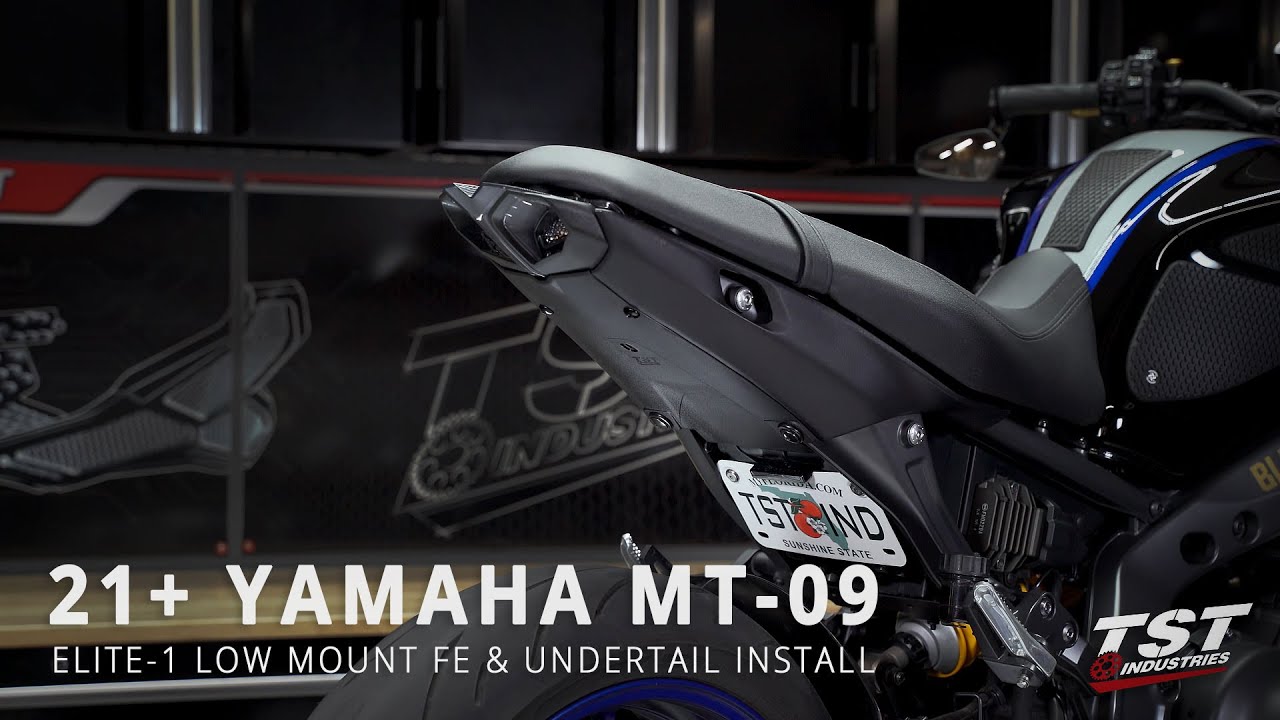 How to install Low Mount Fender Eliminator and Full Undertail for 2021+ MT-09 by TST Industries