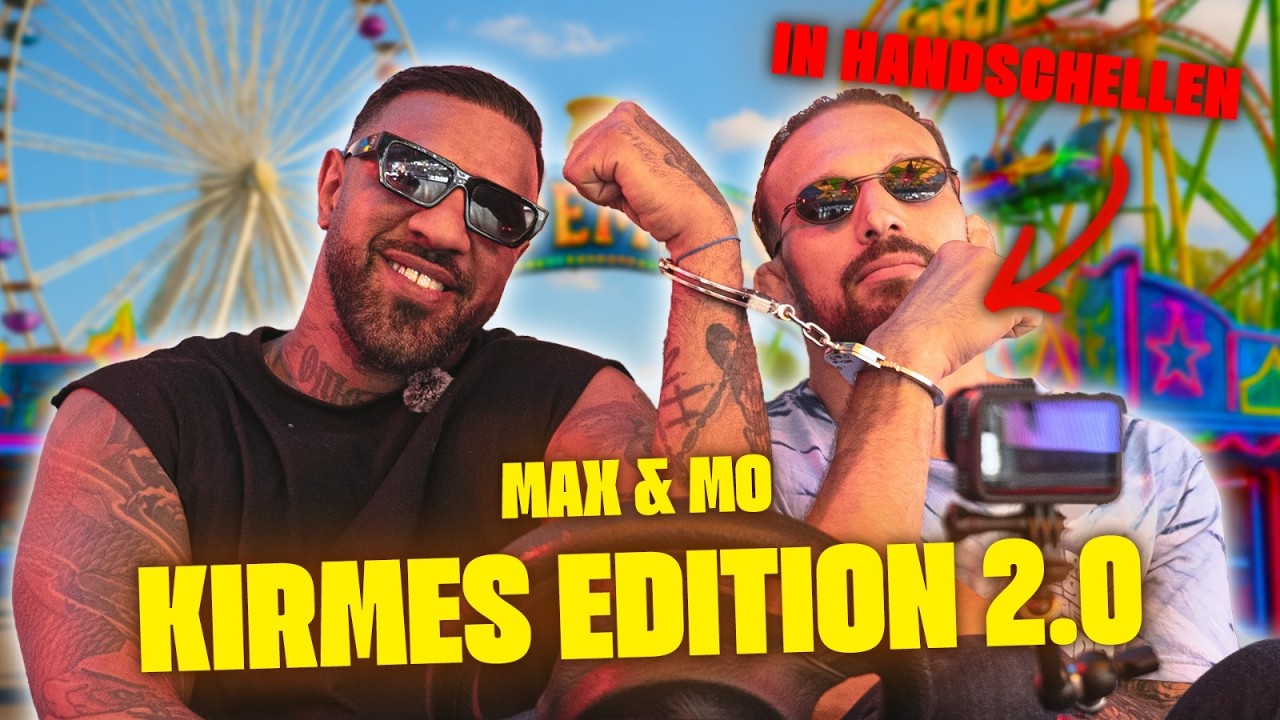 In HANDSCHELLEN durch die Hölle 🤯 Kirmes Challenge mit MAX & MO