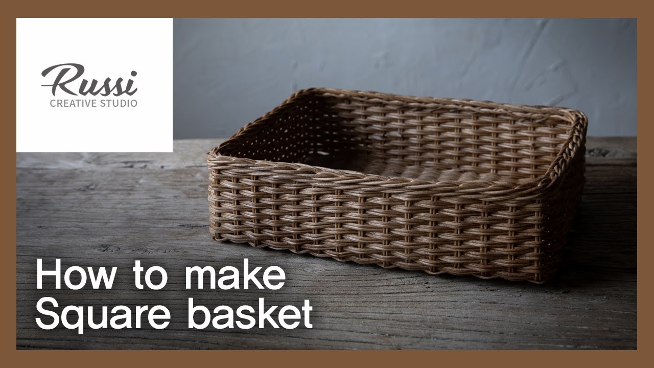 라탄 사각 바구니 만들기[라탄공예]취미 수업 온라인클래스128:Rattan Craft : Make rattan square basket,wicker craft,cane