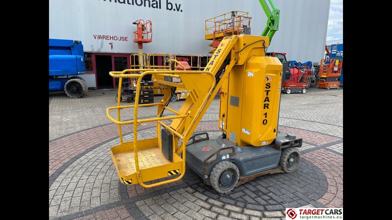 784194 HAULOTTE STAR 10 VERTICAL MAST AERIAL WORK LIFT PLATFORM W/JIB ELECTRIC 2015 1000CM ME114336