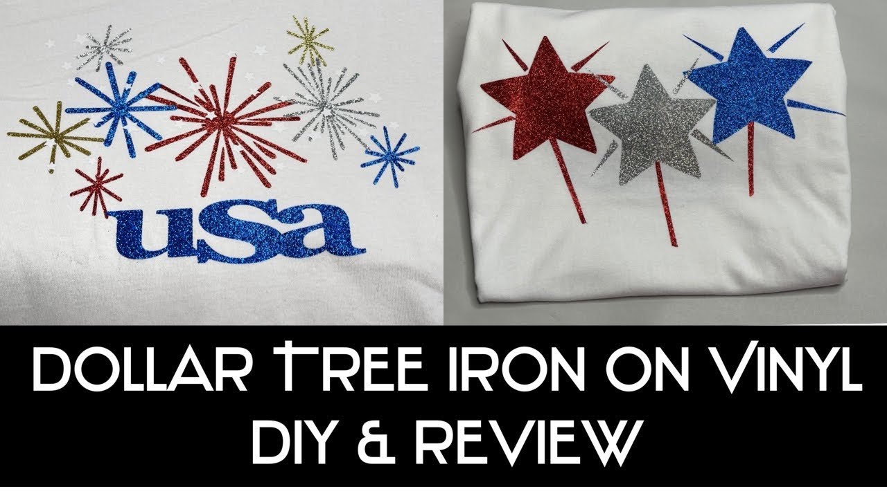 DOLLAR TREE IRON ON VINYL DIY & Review ( hand cut & machine cut )