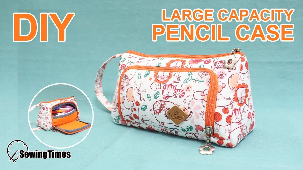 Как сшить пенал большой емкости | How to make a pencil case #sewingtimes