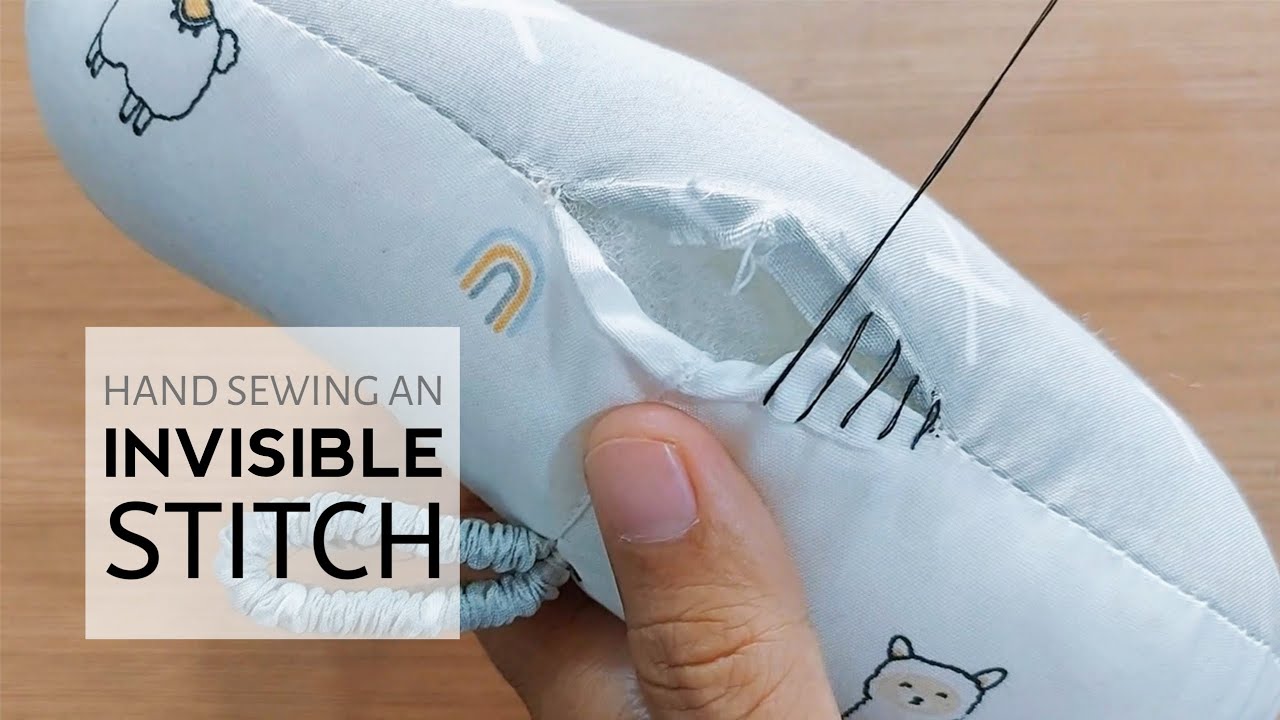 How to Sew a Ladder Stitch - Slip Stitch,Blind Stitch or Invisible Stitch Instructions||Camas Sewing