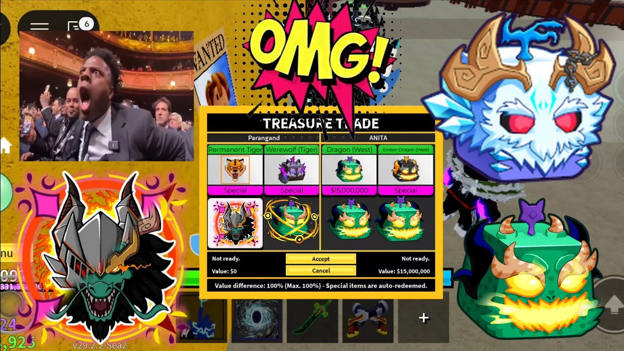 Обмениваем West Dragons и Perm Tiger на скины Galaxy EmpyreanKitsune и Ember! 🐲 #roblox #bloxfruits