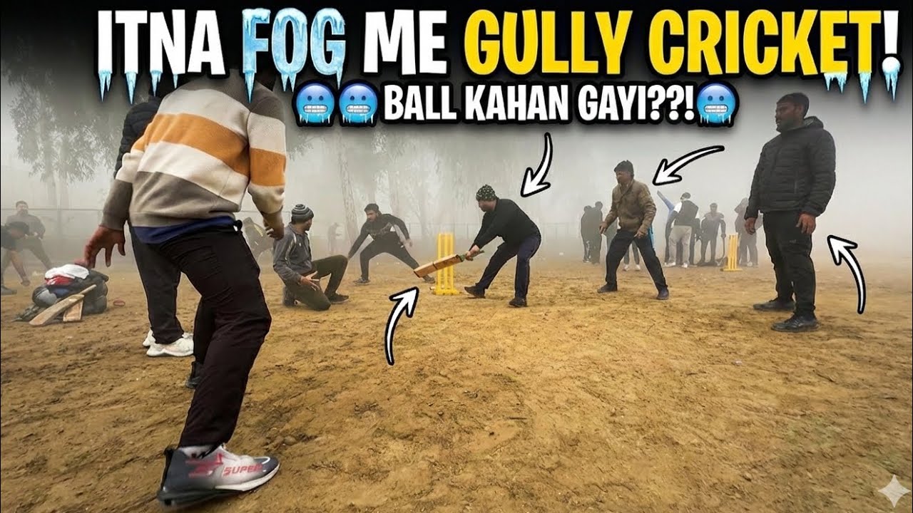 Bahut Fog Ke Karan Park Me Gali Cricket 😱 | Visibility Zero
