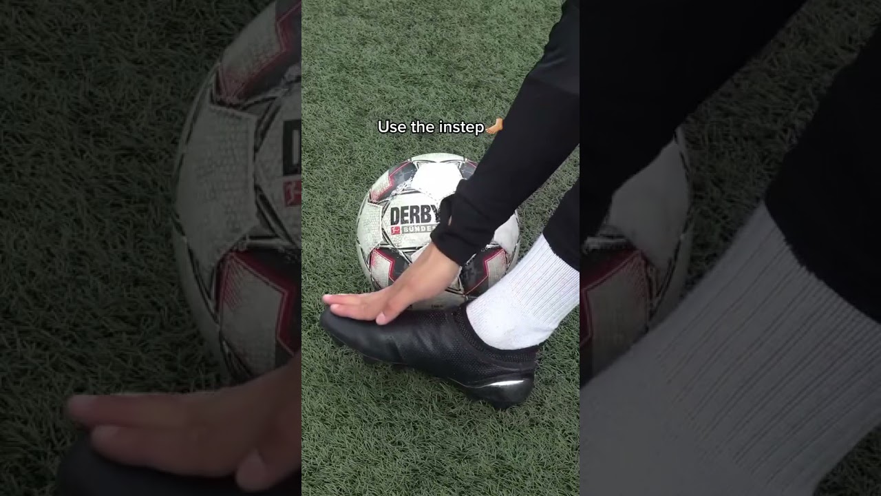 How to shoot with power in football