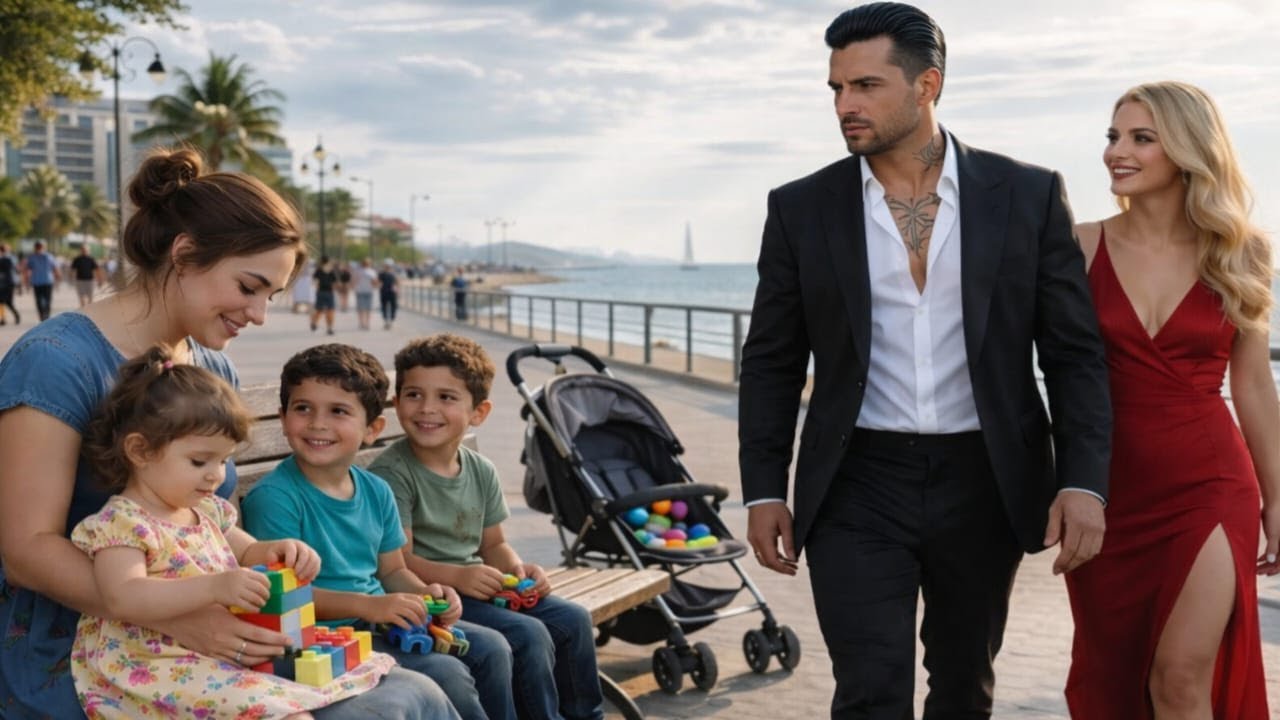 The Mafia Boss Walks In The Park With His Fiancée - Then He Is Shocked To See His Ex With Triplets