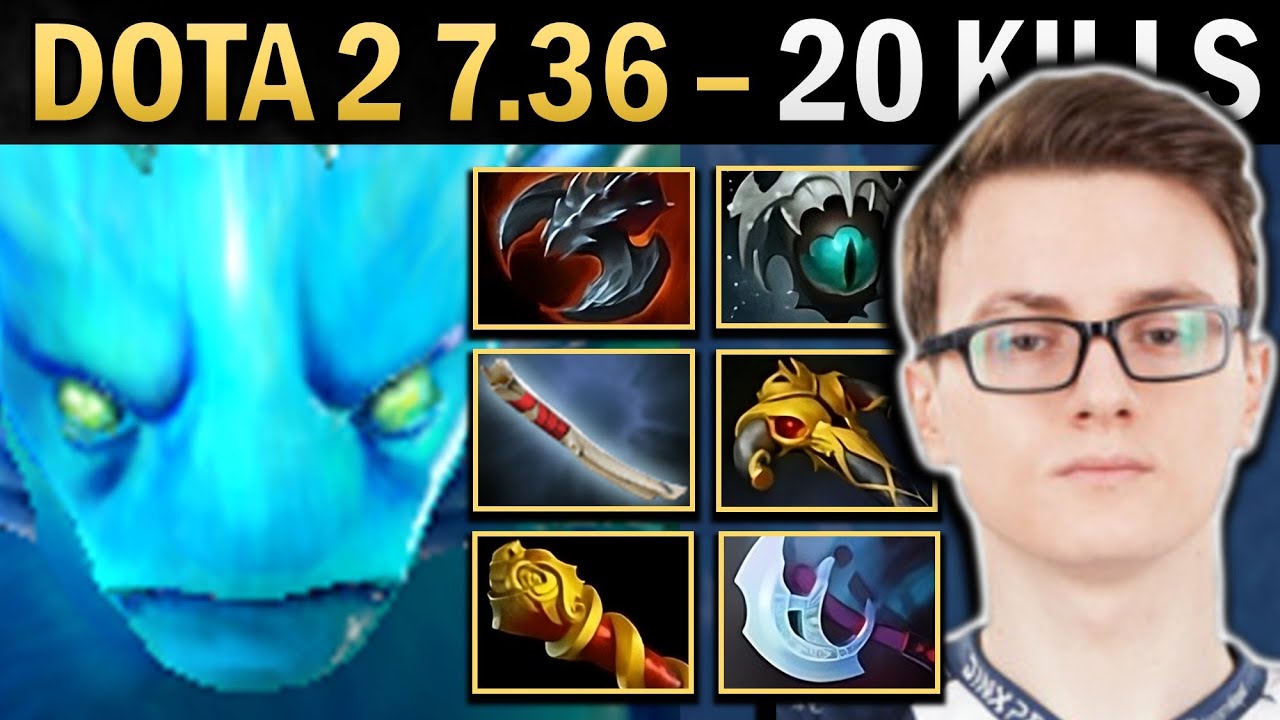 Morphling Gameplay Miracle with 20 Kills and Skadi - Dota 2 7.36