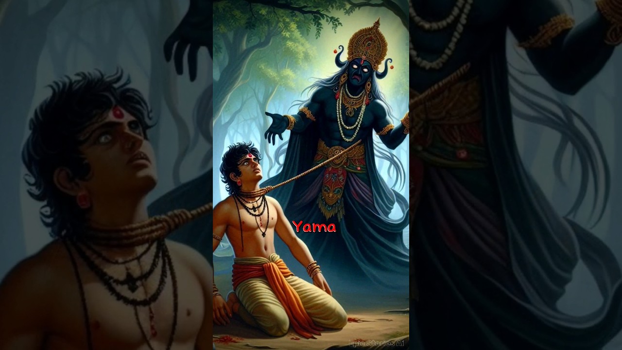 The legend of Savitri and Satyavan &hearts;️|Hindu Mythology 🕉 |#ai #yama #savitri #story #love