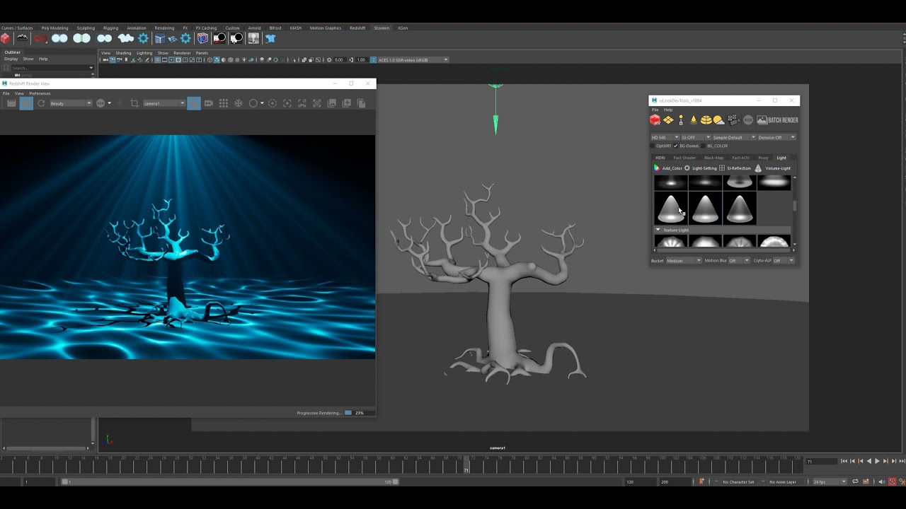 Maya: RedshiftRender IESLight profile