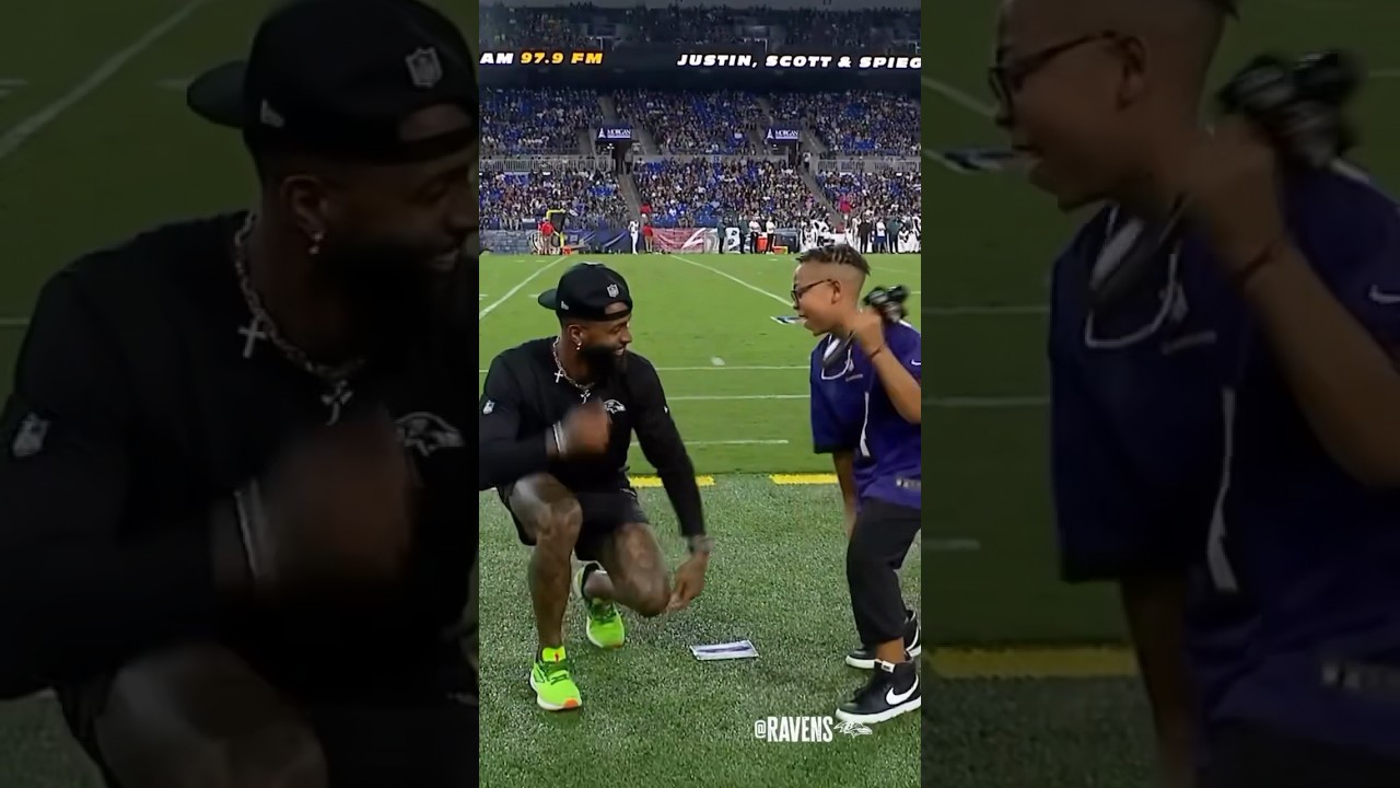 Odell Beckham jr does the park heights strut and Baltimore bop #baltimore #ravens