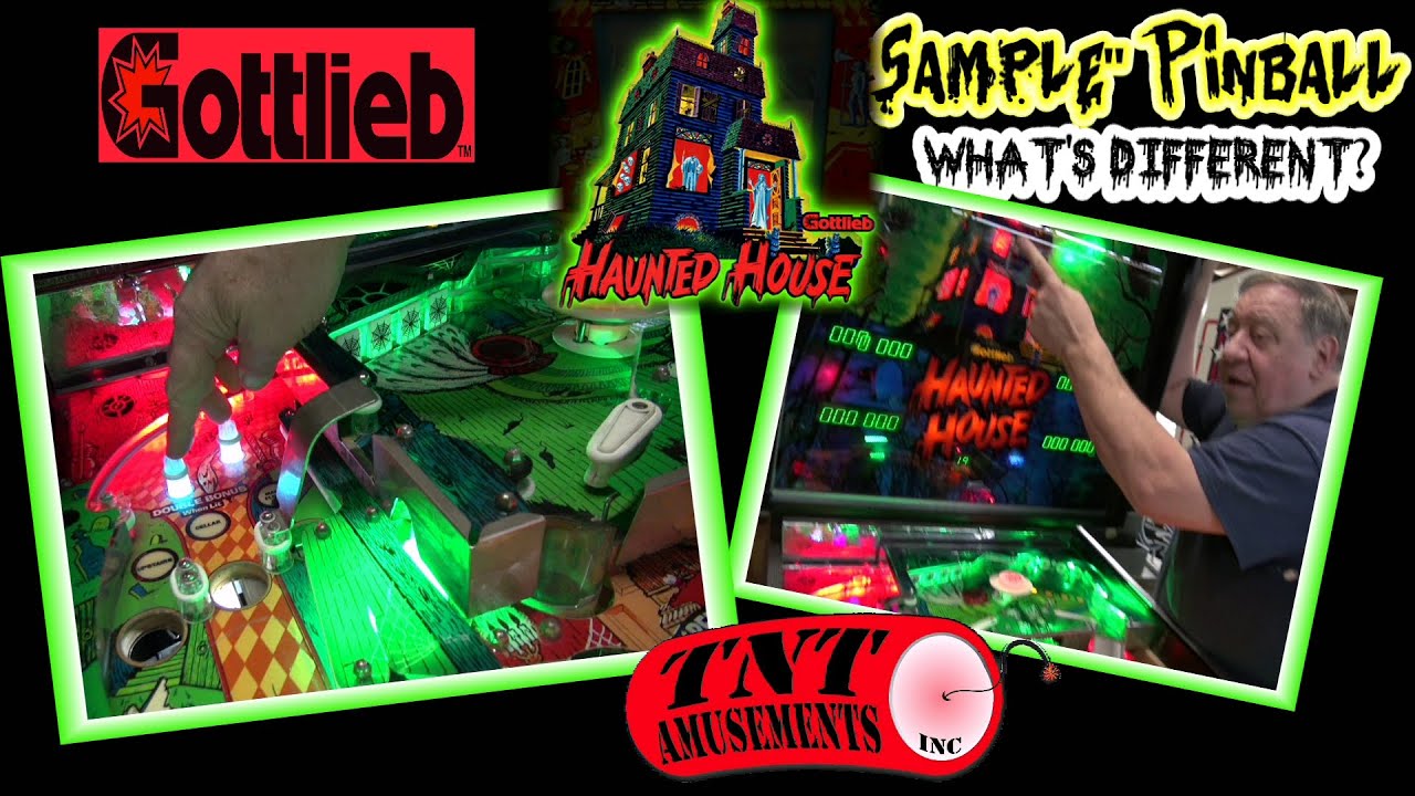 #1687 Gottlieb HAUNTED HOUSE Pinball Machine SAMPLE GAME!  What's different?? - TNT Amusements