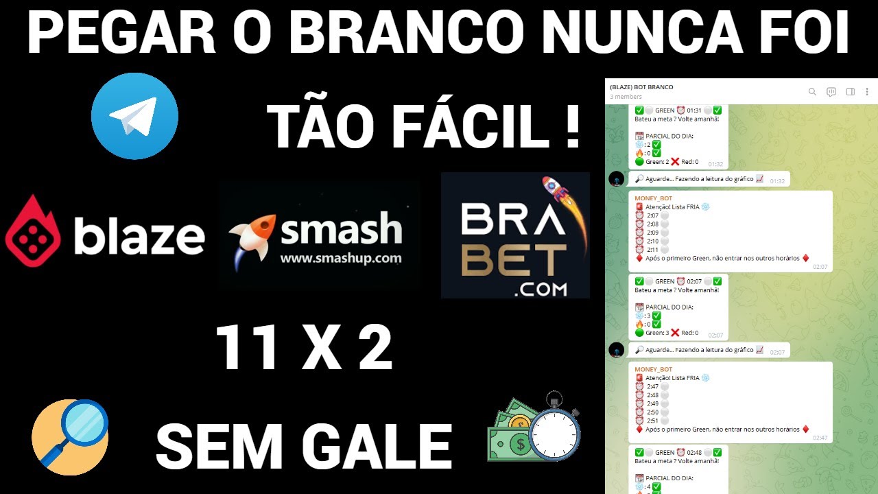 Tenha seu pr&oacute;prio ROB&Ocirc; especialista em BRANCO rodando 24 horas 🤖 BLAZE/BRABET/SMASH/OUTRAS