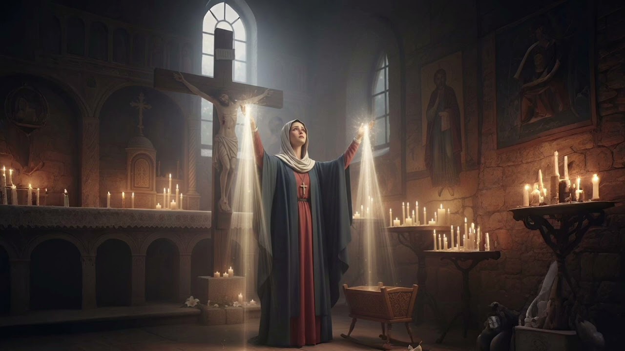 Mary Mary (candles and cradle)