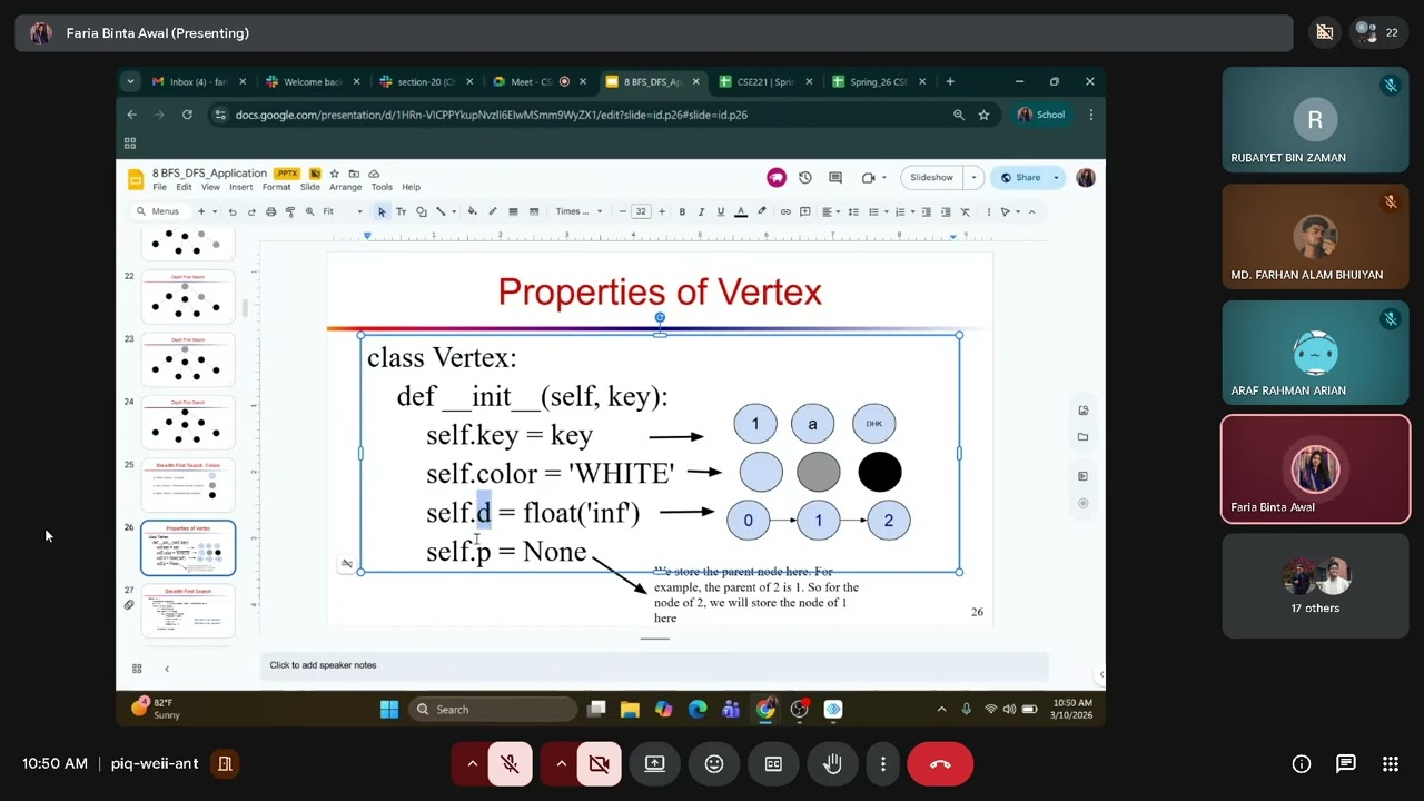 CSE221(20)- FBAW- 10.03.2026- Graph, BFS and DFS traversal