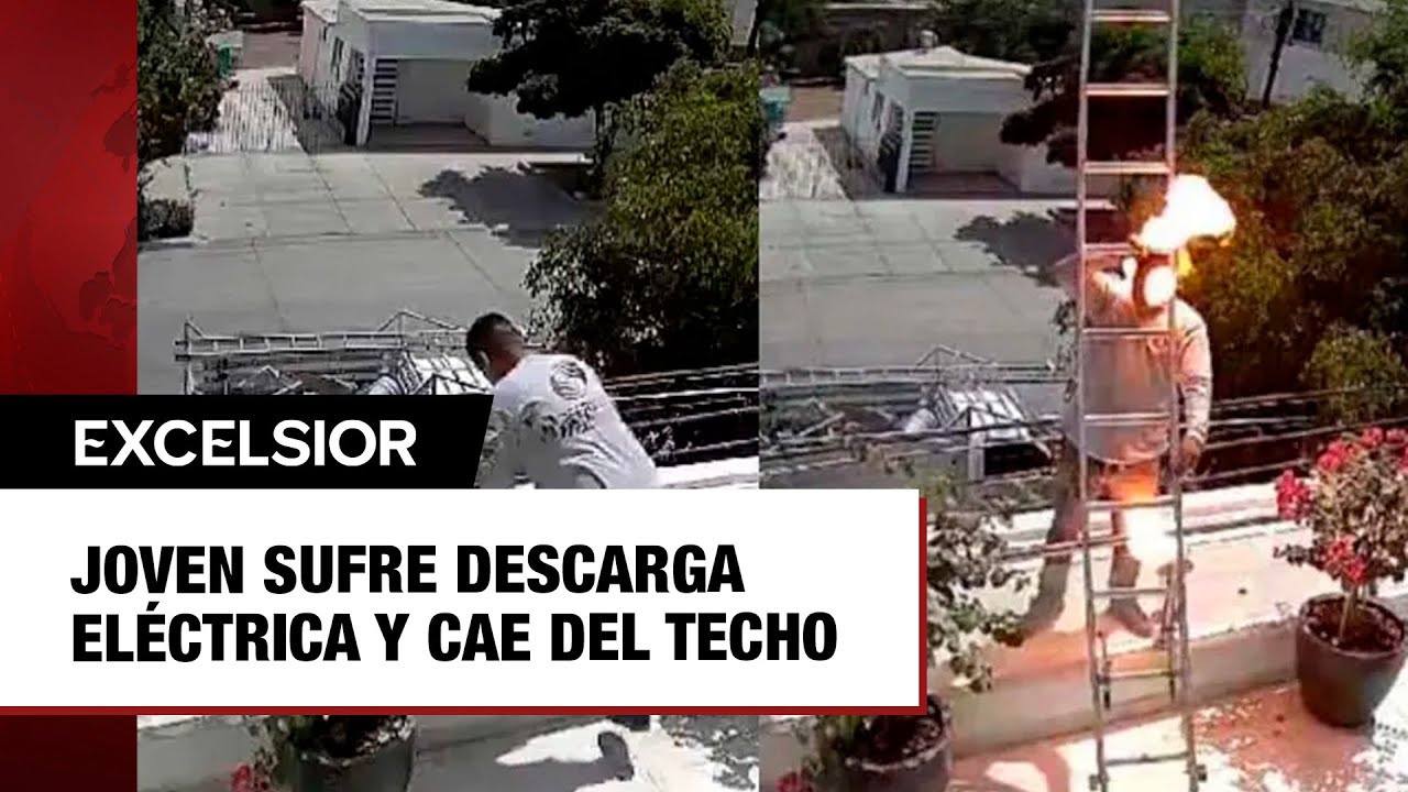 Joven sufre descarga el&eacute;ctrica y cae del techo de un negocio en Sinaloa