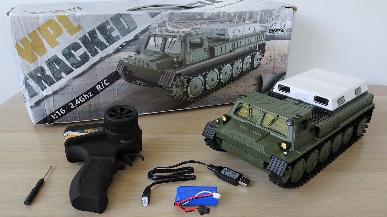 WPL E-1 1:16 Scale RC Tracked Transport Vehicle based on Soviet GT-SM (GAZ-71) - Review & Testing