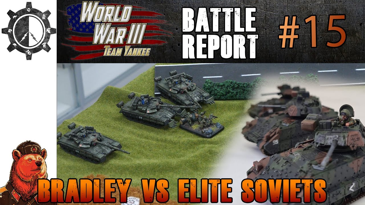 Team Yankee Battle Report, March Formation T-80s against Bradley Formation #15