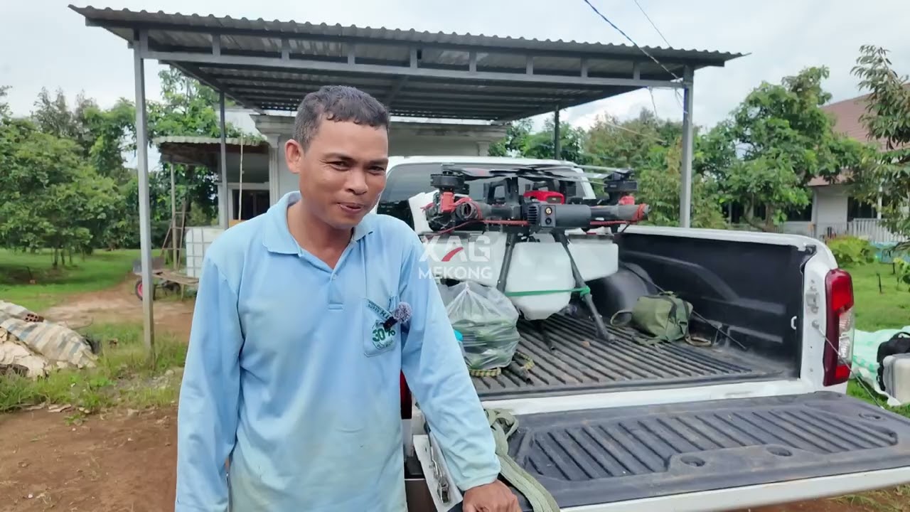 Máy bay nông nghiệp phun vườn sầu riêng I Máy bay XAG P150
