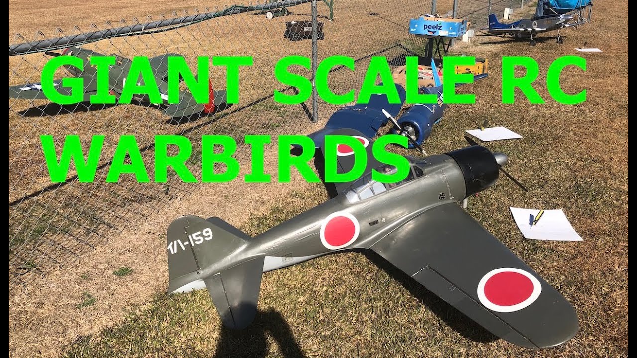GIANT SCALE RC Warbird Event- Flying Tigers RC Club, Scranton SC 2021 with warbird gaggle at end