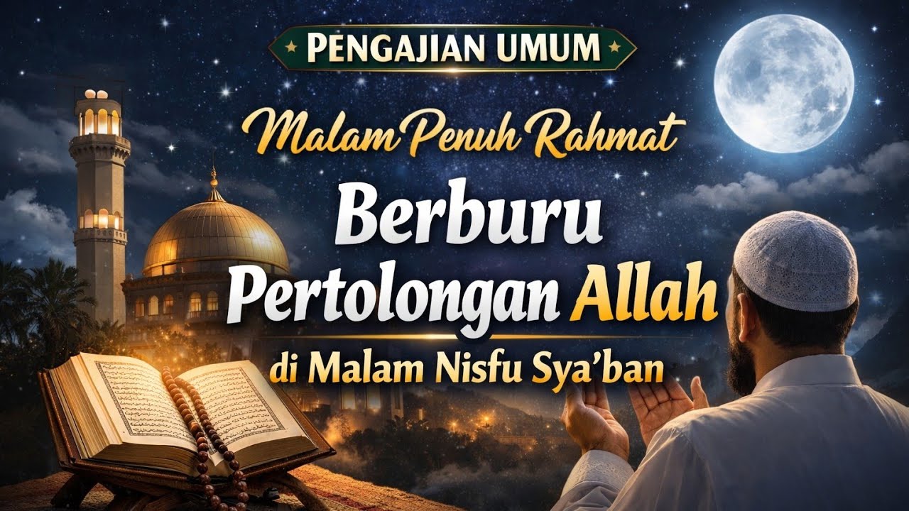 🔴LIVE PENGAJIAN UMUM BERBURU PERTOLONGAN ALLOH DI MALAM NISFU SYA'BAN