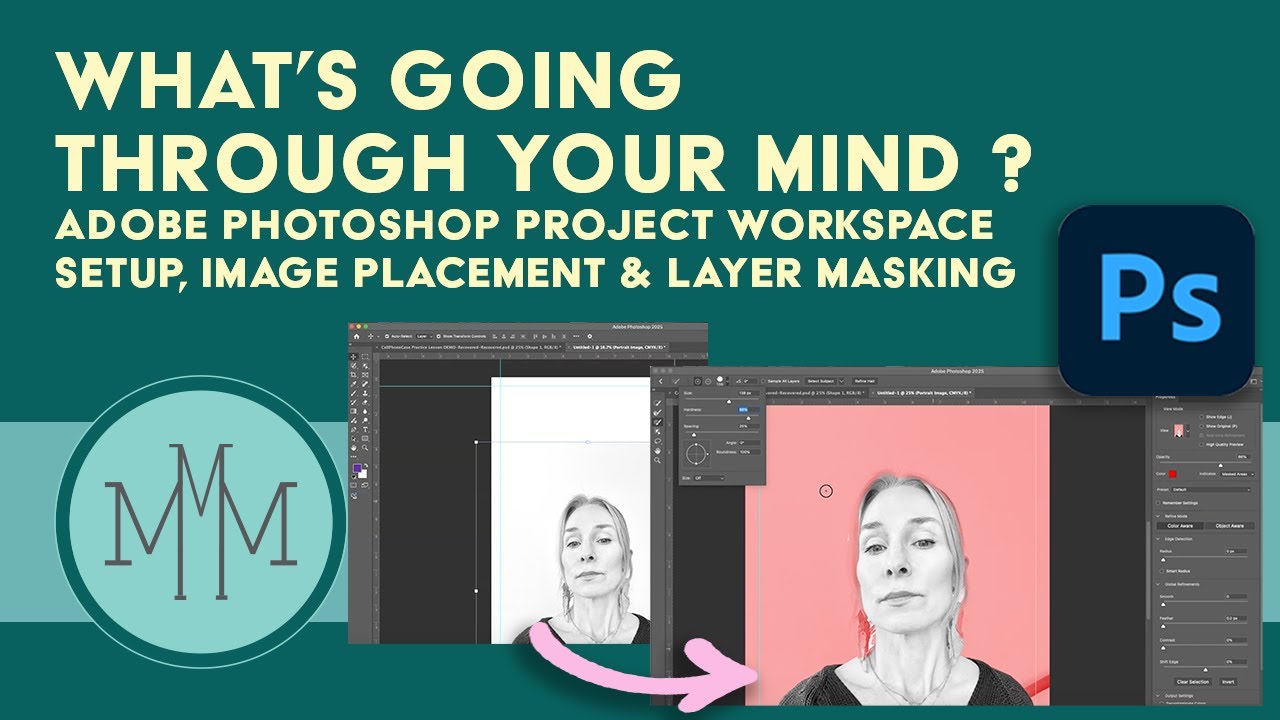 WGTYM Doc Setup, Add Image & Layer Mask Background