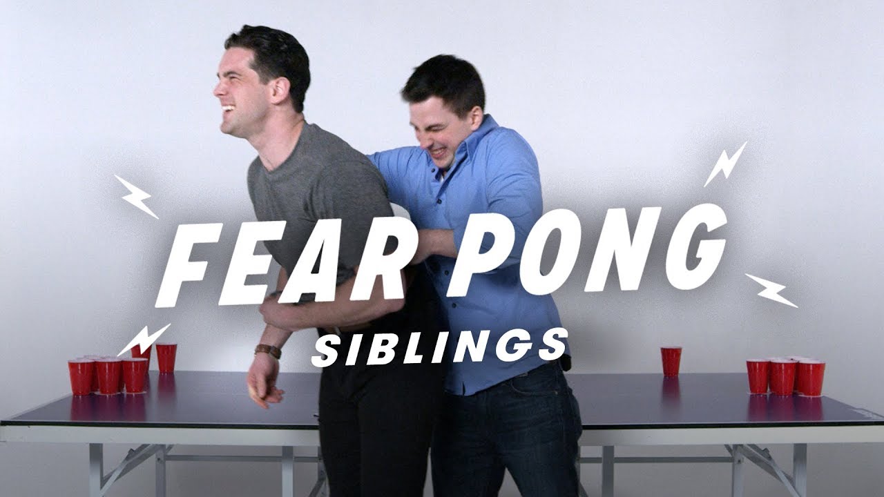 Siblings Play Fear Pong (Zach and Garratt) | Fear Pong  | Cut