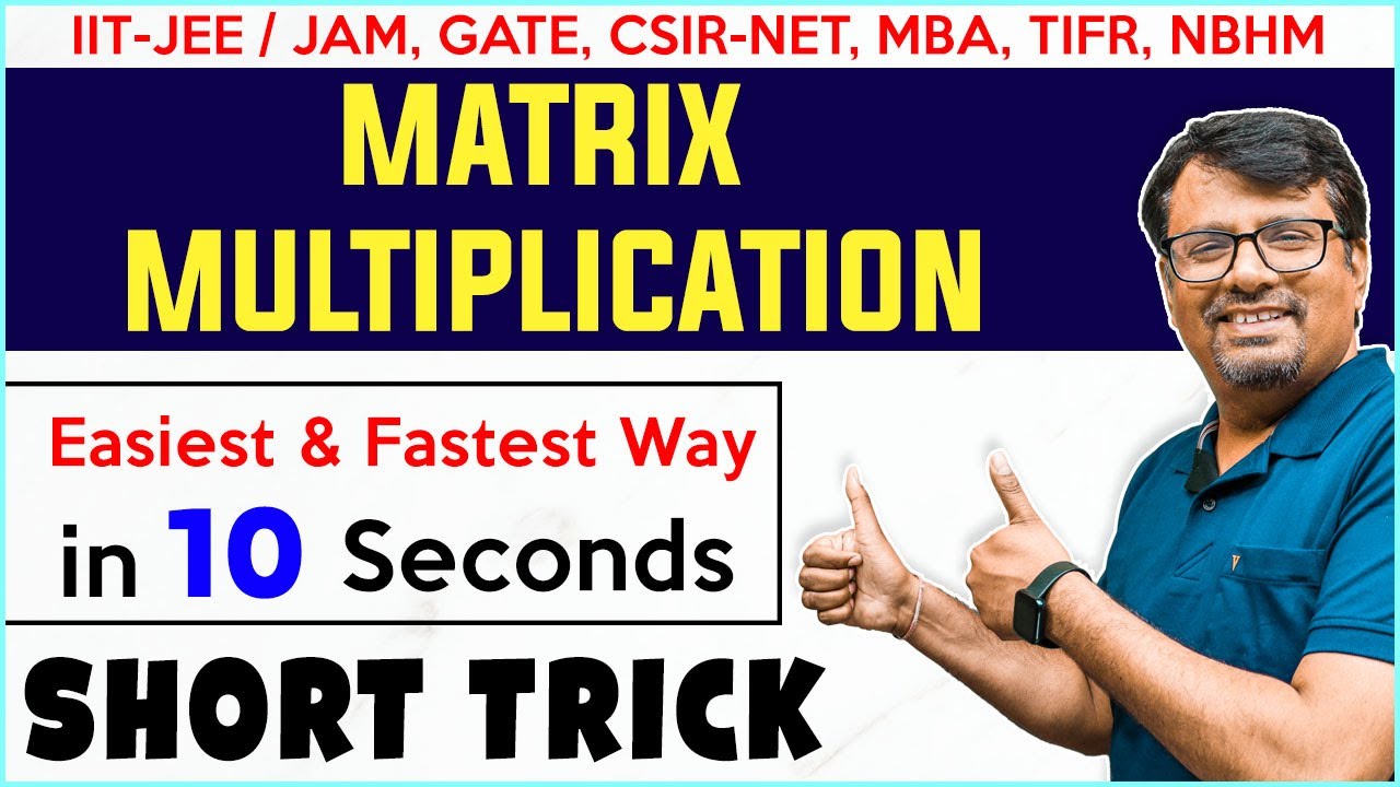 Product Of Matrix Short Trick | IIT-JEE Short Cuts & Tricks | GATE, CSIR-NET  @gajendrapurohit