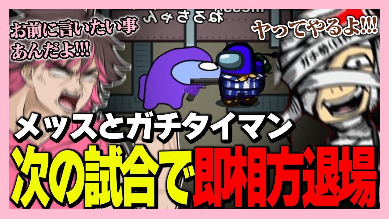 メッスに喧嘩を売って相方を失った男【ハッチャン/瀬戸あさひ/比良坂芽衣/倉持京子/なつぴょん/ちゃげぽよ。/オシオン/メッス/はたさこ/バブルケーキ/ねろちゃん #アルジャン #Among Us 】