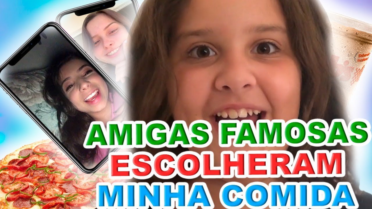 24 HORAS COMENDO TUDO O QUE MEUS AMIGOS FAMOSOS ESCOLHERAM