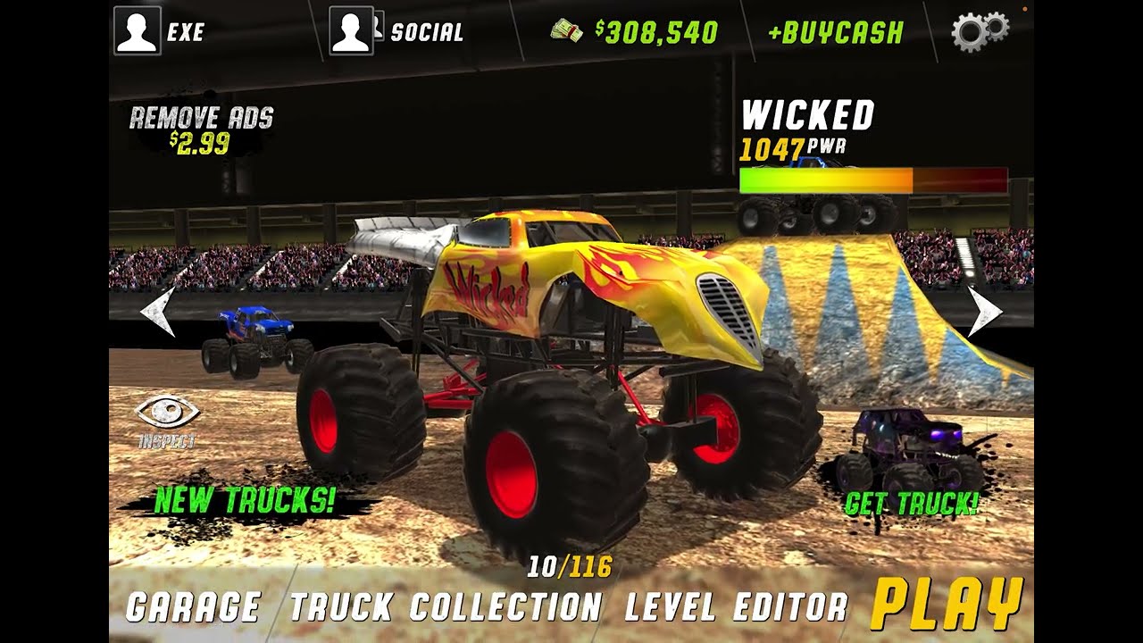 Tatorial in monster truck distruction level builder