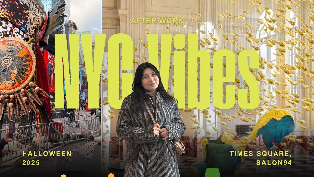 Exploring NYC Art & Halloween Vibes | Times Square Photoshoot + Salon 94