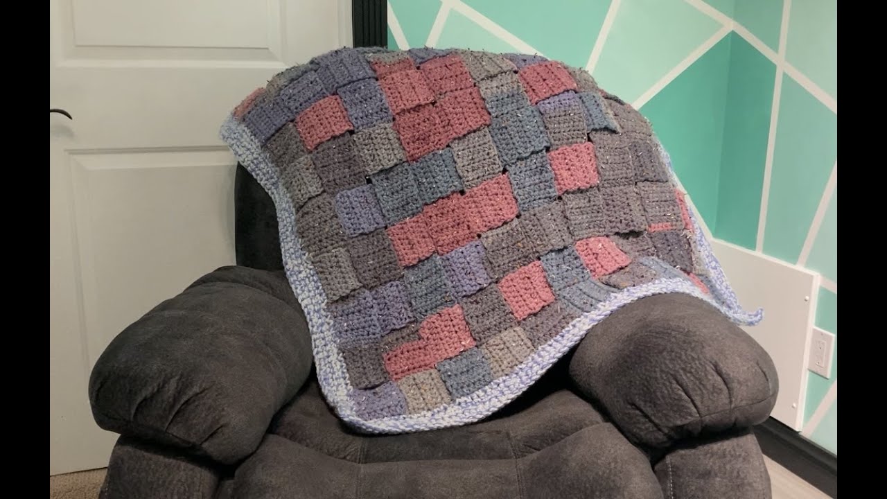 Super Easy Crochet Basket Weave Blanket