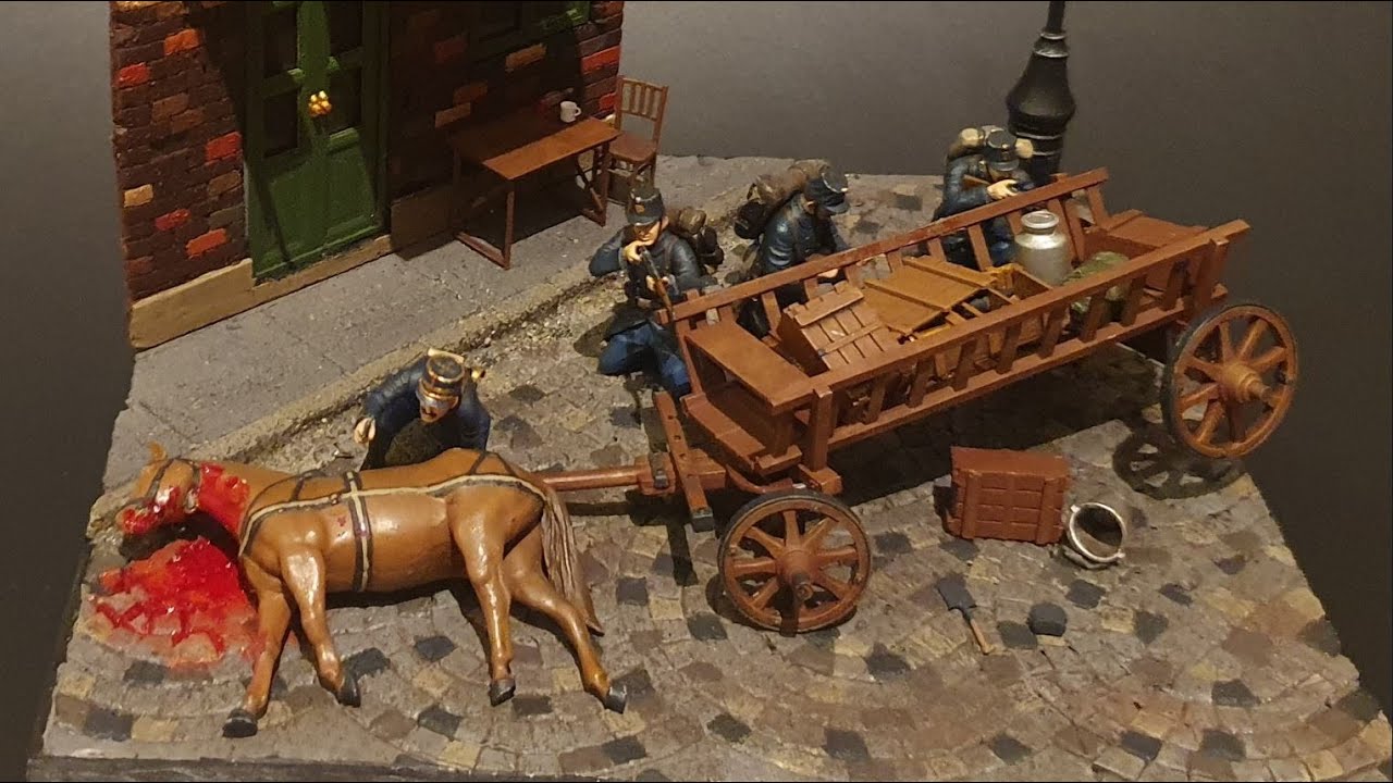 Засада! | Бельгия, 1914 год, Первая мировая война | Диорама масштаба 1/35