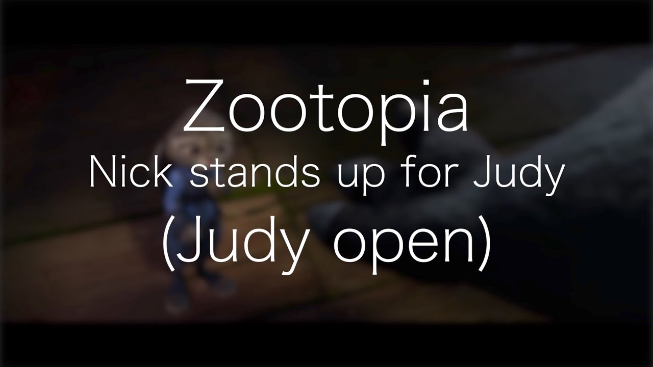 (Dub with me) Zootopia - Nick stands up for Judy (Fandub ready - Judy open)