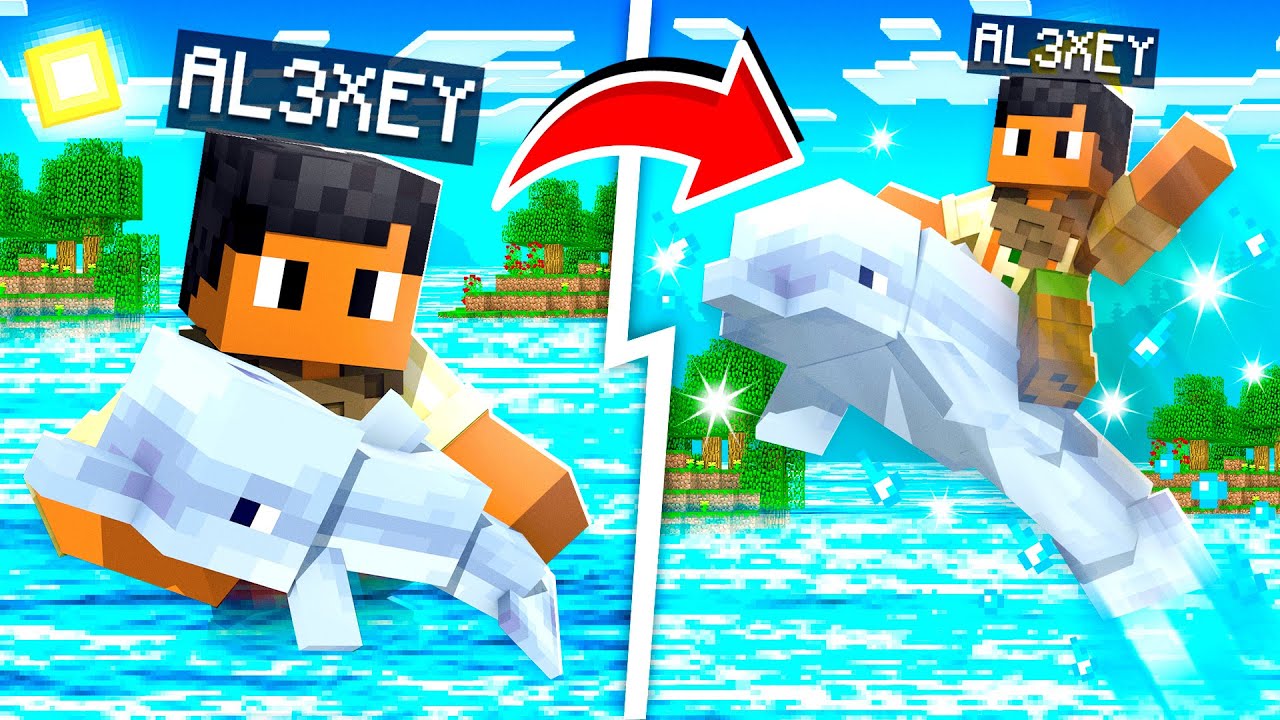 COMO DOMESTICAR UM GOLFINHO NO MINECRAFT