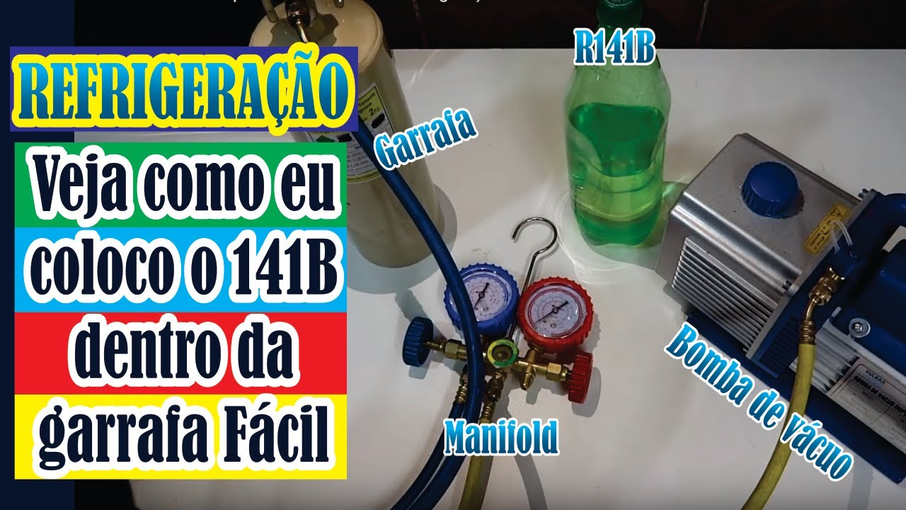 Como usar o 141B para fazer limpeza em refrigeração