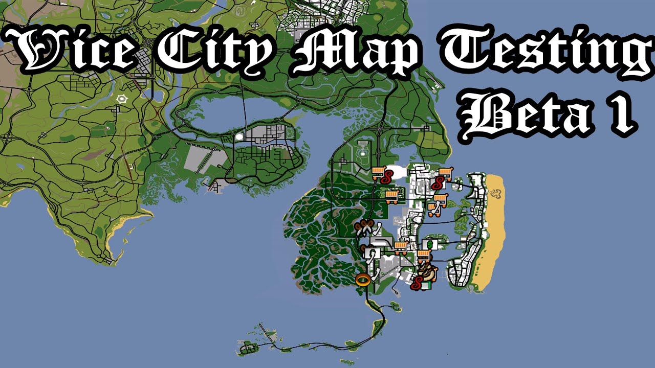 United States of San Andreas #3 VICE CITY MAP TESTING. (Project Stars & Stripes)