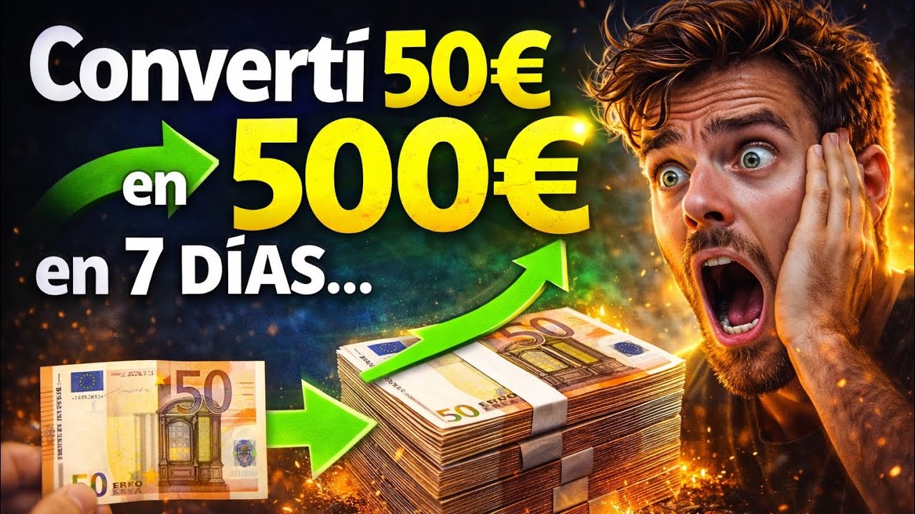 Convertí 50€ en 500€ en 7 días… ¿Funcionó de verdad?