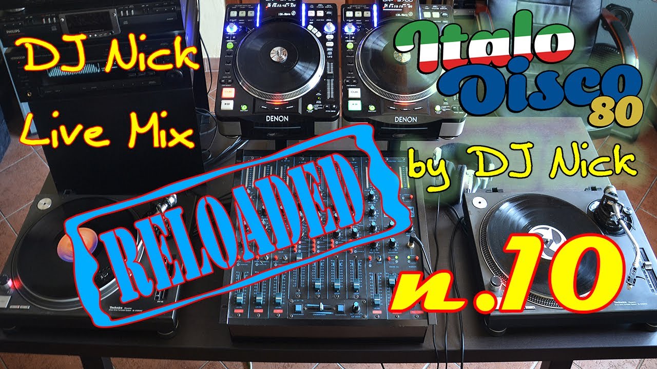 DJ NICK 80's Vinyl Italo-Disco Mix live 10 RELOADED