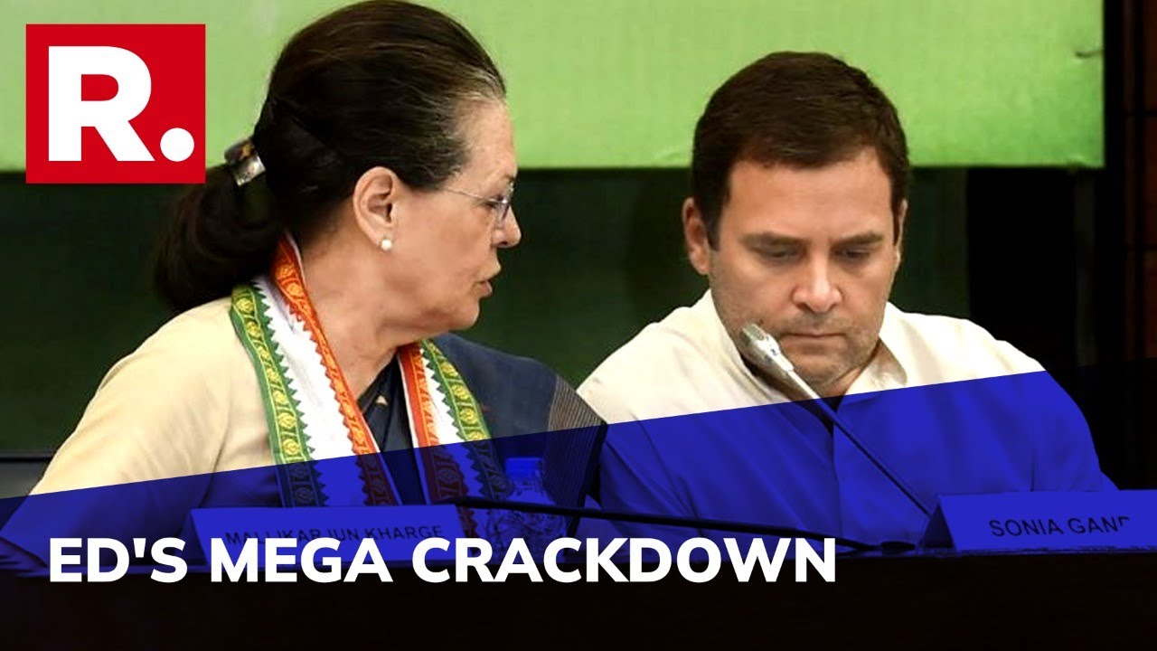 Mega ED Crackdown After Sonia & Rahul Gandhi's Grilling; 12 Locations Raided In National Herald Case